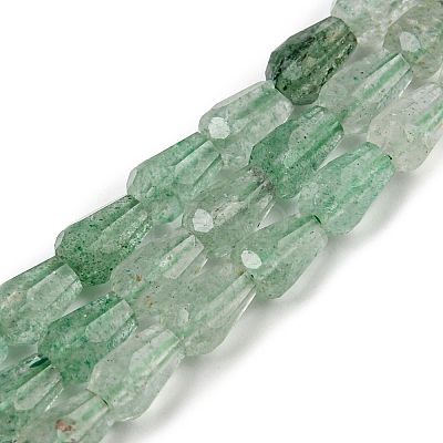 Natural Green Strawberry Quartz  Beads Strands G-C080-B04-01-1
