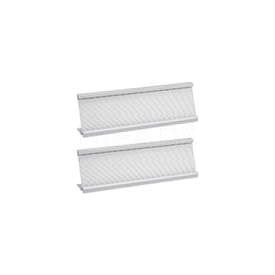 L-shaped Aluminum Alloy Name Brand Holders AJEW-WH0009-89-1
