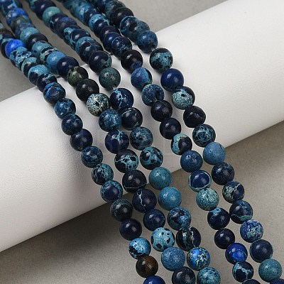 Dyed Natural Regalite/Imperial Jasper/Sea Sediment Jasper Beads Strands G-B124-C04-05-1