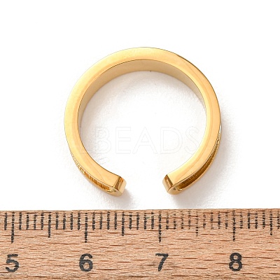 304 Stainless Steel Cuff Open Rings SA-CBACA70-01B-G-1