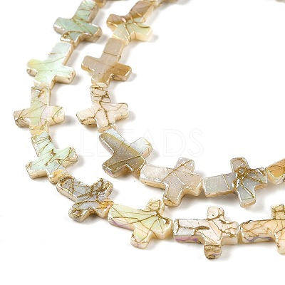 Drawbench Style Natural Freshwater Shell Beads Strands BSHE-G036-01-1