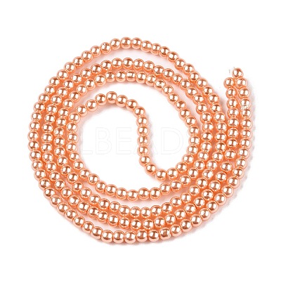 Baking Paint Glass Pearl Bead Strands HY-Q003-3mm-33-1
