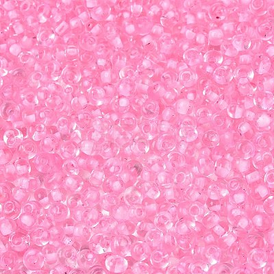 6/0 Inside Colours Transparent Glass Seed Beads X1-SEED-T007-07G-1