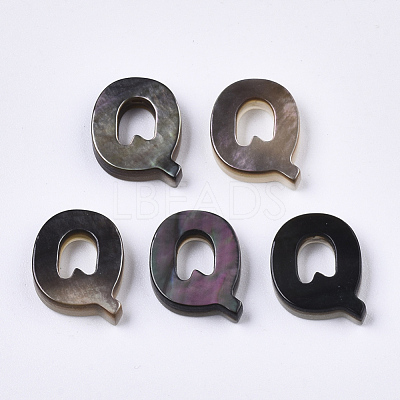 Natural Black Lip Shell Beads X-SSHEL-S265-001Q-1