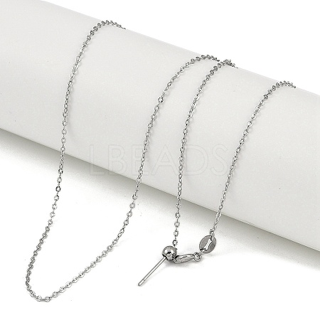 304 Stainless Steel Curb Chain Necklaces NJEW-H042-06P-1