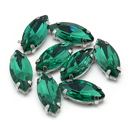 Sew on Rhinestone RGLA-T034-7x15mm-16-1