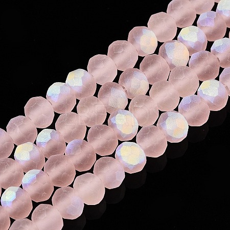 Transparent Glass Beads Strands EGLA-A044-T6mm-MB22-1