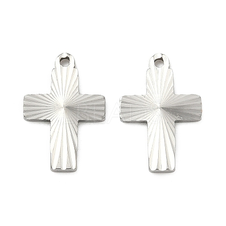 304 Stainless Steel Pendants STAS-C167-08B-P-1