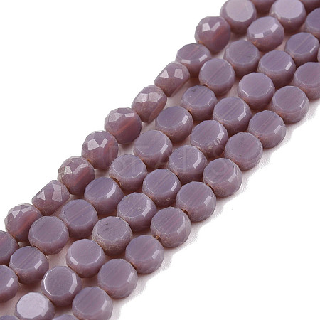 Opaque Solid Color Glass Beads Strands GLAA-N052-05A-A07-1