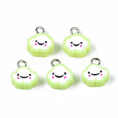 Handmade Polymer Clay Charms LS-CLAY-N006-37B-01I-1