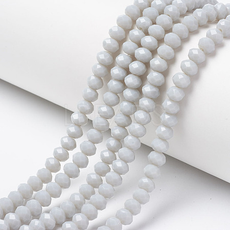 Opaque Solid Color Glass Beads Strands EGLA-A034-P2mm-D15-1