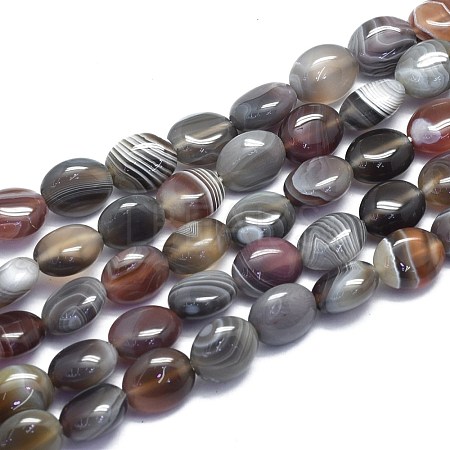 Natural Botswana Agate Beads Strands G-K310-E01-1