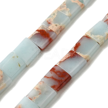 Synthetic Aqua Terra Jasper Beads Strands G-F762-A13-01-1