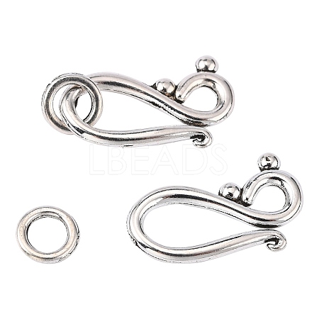 Tibetan Style Alloy Hook and Eye Clasps LS-X-LF1277Y-NF-1