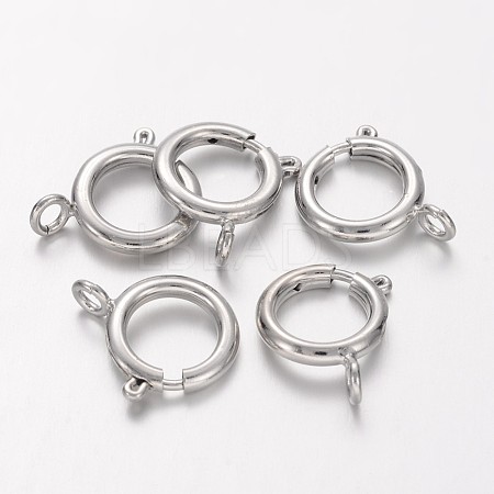 Brass Spring Ring Clasps KK-H419-N-1