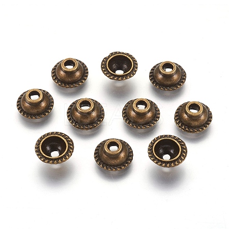 Tibetan Style Alloy Bead Caps LS-MLF0656Y-1