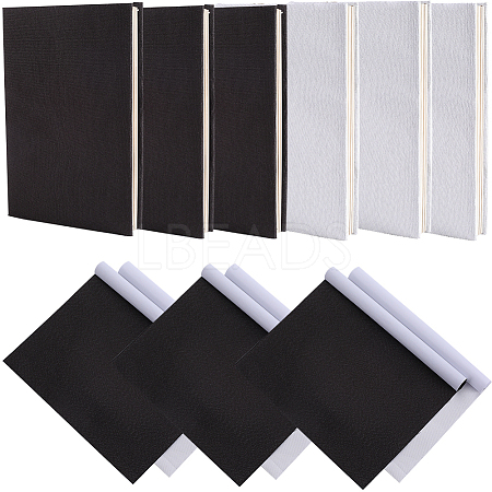 6 Sheets 2 Colors Linen Book Covers DIY-CP0010-65-1