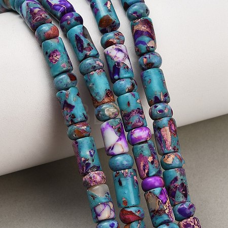 Dyed Synthetic Imperial Jasper Beads Strands GG-CBAA20A-02B-1