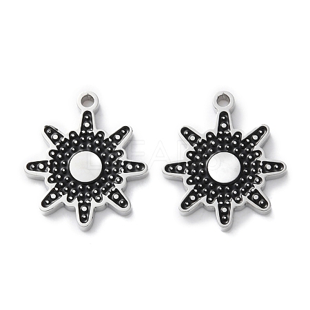 304 Stainless Steel Enamel Charms STAS-M102-18P-02-1