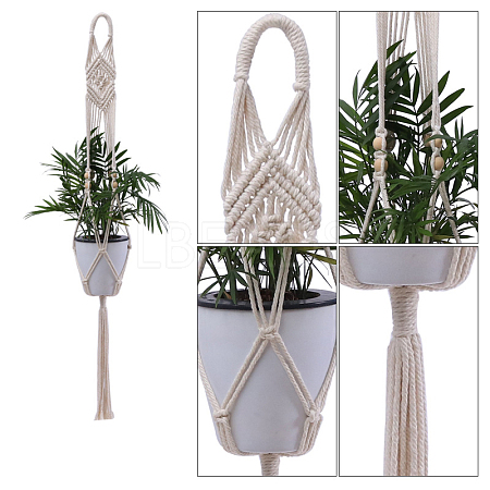 Cotton Macrame Plant Hangers MAKN-PW0001-040C-1