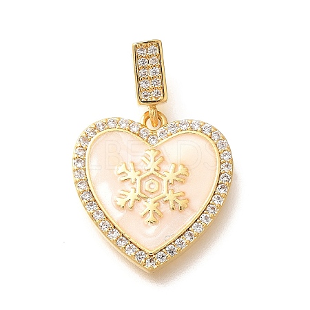 Brass Micro Pave Clear Cubic Zirconia Pendents KK-R212-12G-05-1
