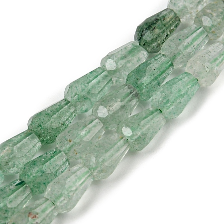 Natural Green Strawberry Quartz  Beads Strands G-C080-B04-01-1