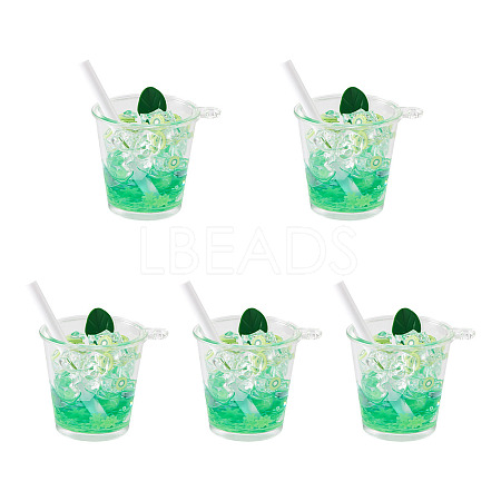 Transparent Resin Big Pendants LS-RESI-TAC0019-04A-1