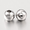 Round 925 Sterling Silver Spacer Beads STER-I005-31-6mm-2