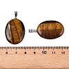 Natural Tiger Eye Pendants G-T138-207F-3