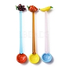 Handmade Glass Fruits Spoons AJEW-A067-01-1