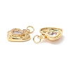 Brass Micro Pave Clear Cubic Zirconia Charms ZIRC-Z019-08G-NR-3