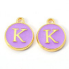 Golden Plated Alloy Enamel Charms LS-X-ENAM-S118-10K-1