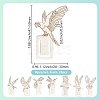 3 Sets 201 Stainless Steel Bookmarks STAS-DR0001-09B-2