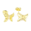 Brass Pave Clear Cubic Zirconia Stud Earring Findings KK-F875-06G-2