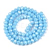 Electroplate Glass Beads Strands EGLA-A044-P6mm-B08-3