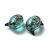 Handmade Foil Lampwork Beads Strands FOIL-Z001-04H-3