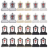 SUNNYCLUE 36Pcs 6 Styles Halloween Theme Rack Plating Spray Painted Alloy Enamel Pendants FIND-SC0006-06-1