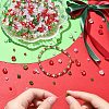 150G Christmas Themed Glass Beads GLAA-YWC0004-05-4