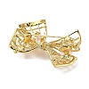 Hollow Bowknot Alloy Brooches JEWB-S028-03-2