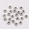 Tibetan Style Alloy Flower Spacer Beads TIBEB-0885-AS-LF-2