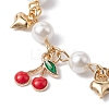 Glass Beads & Pearl Bead Bracelets BJEW-JB10069-2