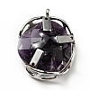 Natural Amethyst Pendants G-D473-10P-2