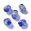 Handmade Foil Lampwork Beads Strands FOIL-Z001-06E-2