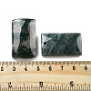 Natural Moss Agate Pendants G-H007-04-3