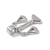 Rack Plating Brass Micro Pave Cubic Zirconia Pendants KK-F848-04P-3