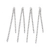 Brass Rhinestone Cup Chains Tassel Big Pendants KK-R129-08P-1