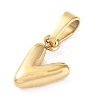 316L Surgical Stainless Steel Charms STAS-G315-01G-V-2