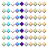 200Pcs 10 Colors Electroplated Synthetic Non-magnetic Hematite Beads G-TA0002-10-3