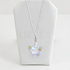 DICOSMETIC Butterfly Glass Car Hanging Pendant HJEW-DC0001-04-6