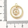 Brass Micro Pave Cubic Zirconia Pendants KK-G519-06G-03-3